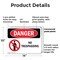 Signmission No Trespassing Danger Sign, Plastic, 14in W x 10in L, 2PK OS-2PACK-DS-P-1014-L-1493 - alternate 5